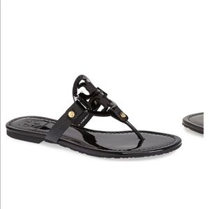 Tory Burch Miller leather black sandal size 9